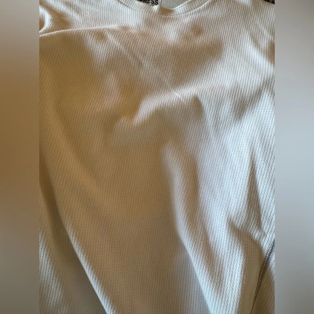 Express White Crewneck Sweater